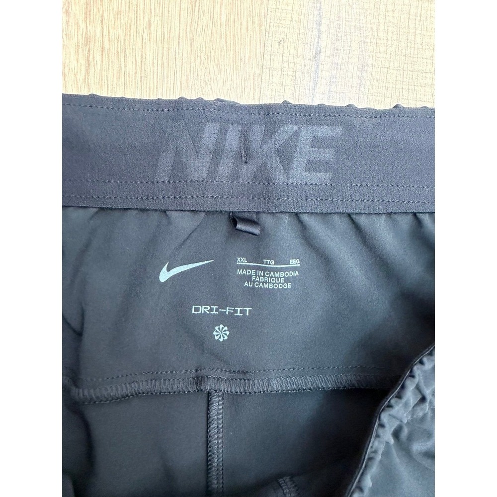 Nike Dri Fit Pants XXL Black Athletic Jogger Stretch Zip Pocket Training - Picture 7 of 10